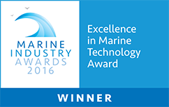 Excellence in marine technology award winner banner