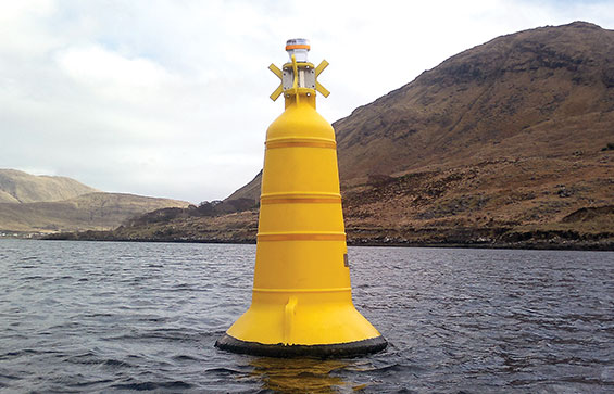 Yellow JFC Marine Aquaculture Navigation buoy