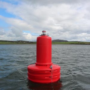 Red JFC Marine G1500 Gannet Navigation Buoy in use