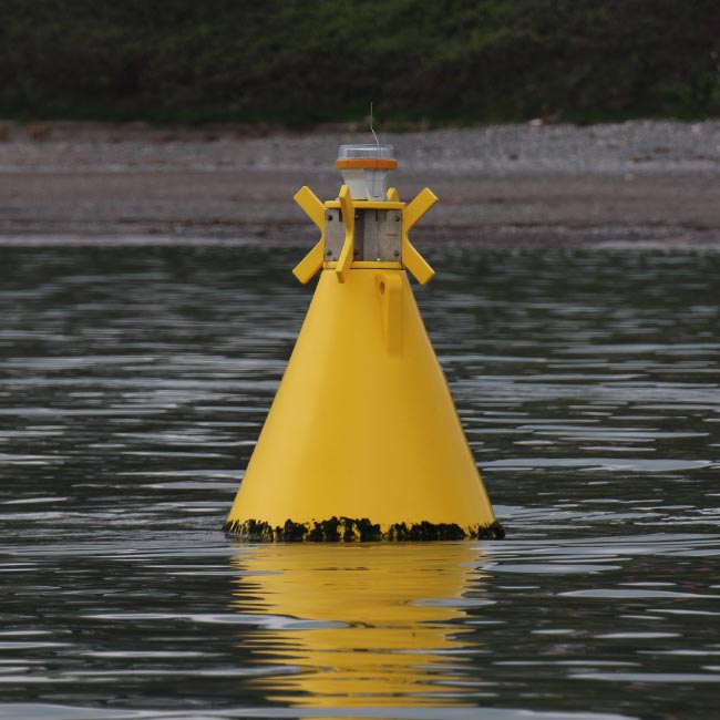 Yellow JFC Marine NAV03 Cone in use